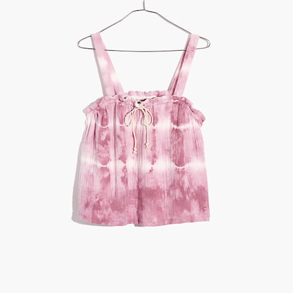 MADEWELL x Warm Tie Dye Drawstring Tank Top - Picture 4 of 10